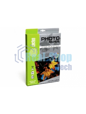 Фотобумага Cactus CS-MA4190100DS матовая двусторонняя A4 190 г/м2 100 листов