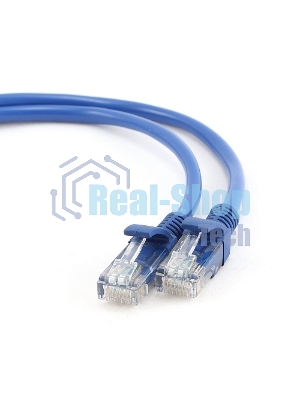 Патч-корд FTP Cablexpert cat.5e, 2м, литой, многожильный синий