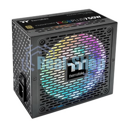 Блок питания Thermaltake Toughpower iRGb PLUS 750W RTL (PS-TPI-0750F3FDGE-1), 750Вт, 80 PLUS Gold, 140мм, модульный, черный