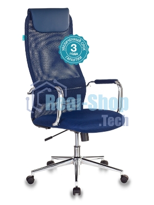 Кресло Бюрократ KB-9N/DB/TW-10N TW-01 TW-11 синий, сетка