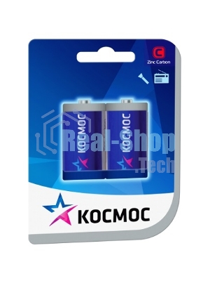 Батарейка солевая Космос R14, 2xBL
