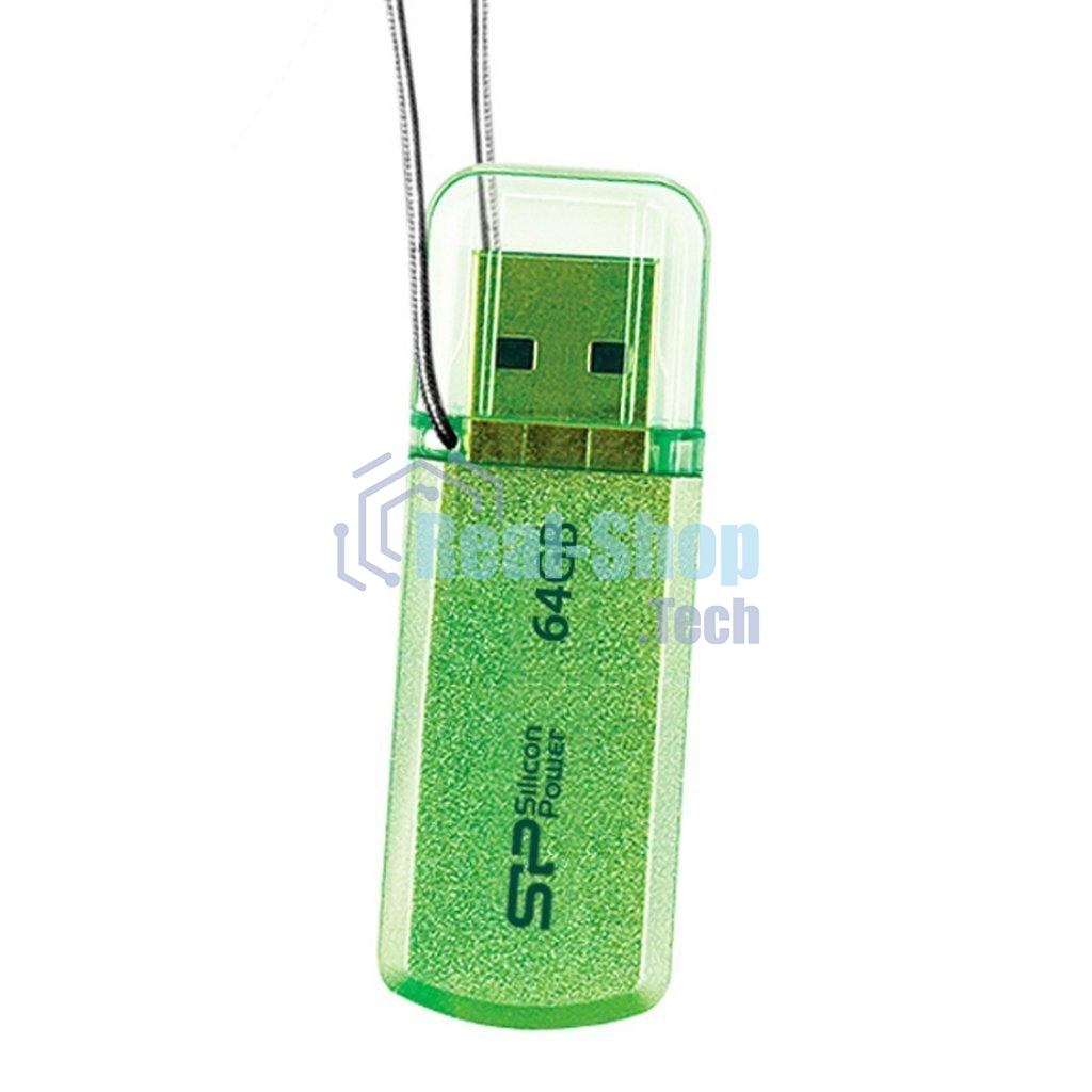 Флешка USB 64Gb Helios 101 SP064GbUF2101V1N USB 2.0 зеленый