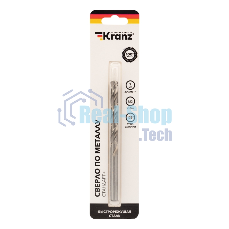 Сверло по металлу Kranz 7 мм 