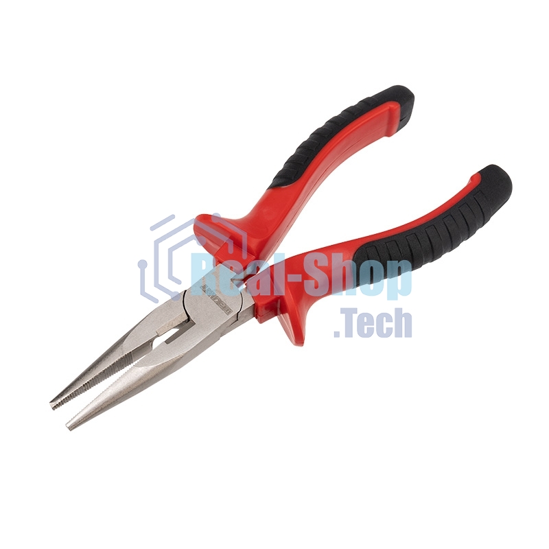 Тонкогубцы Rexant 160 мм никелированные, двухкомпонентные рукоятки