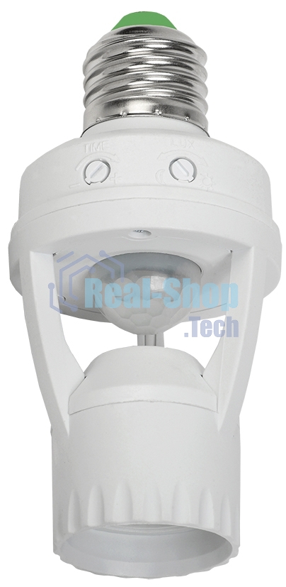 Датчик движения ДД 045 E27 60Вт угол обз. 360град. 6м IP20 бел. IEK LDD10-045-60-001