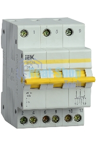 Выключатель-разъединитель трехпозиционный 3п ВРТ-63 25А ИЭК MPR10-3-025