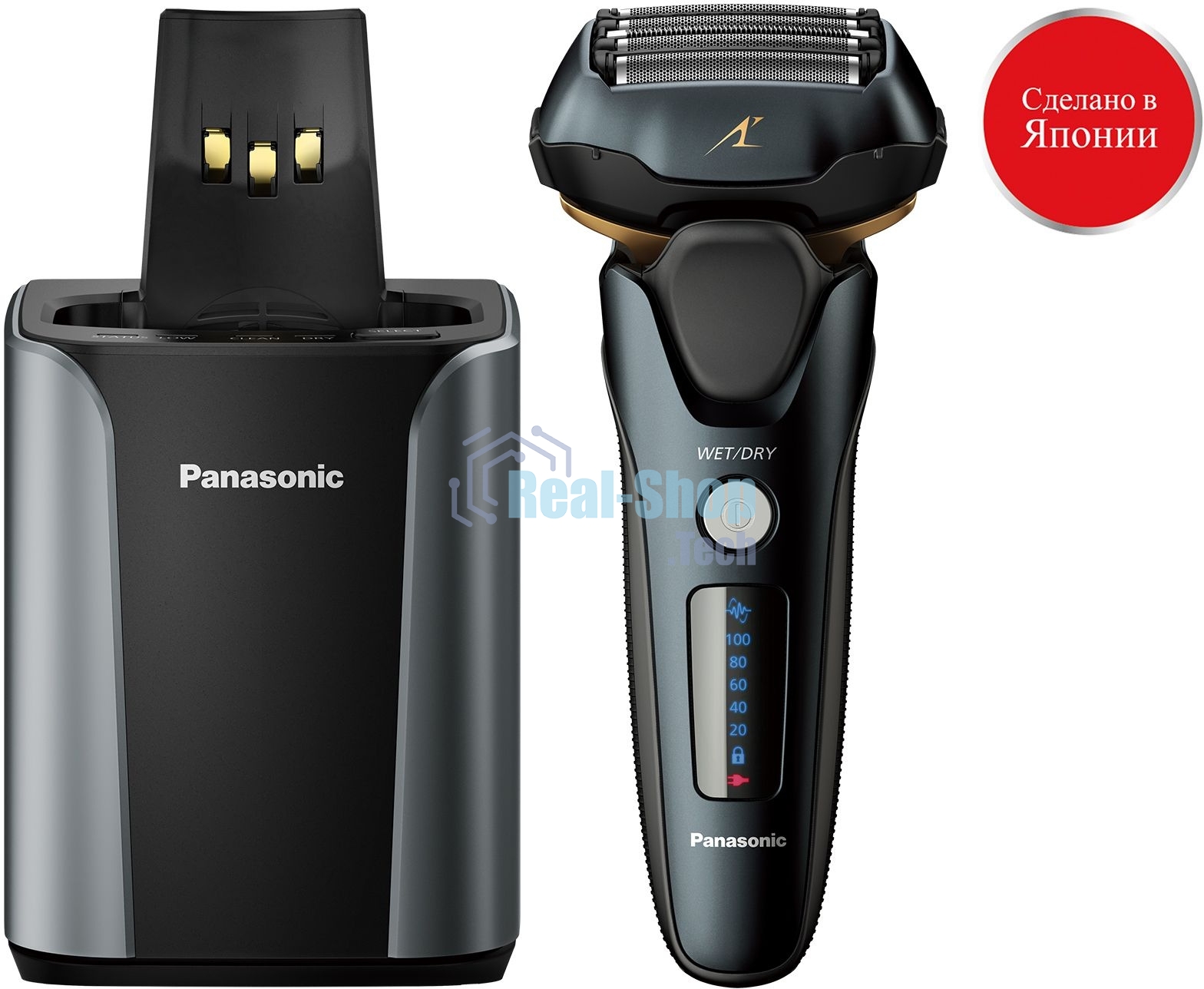 Электробритва сетчатая Panasonic ES-LV97-K820 реж.эл.:5 питан.:аккум. черный