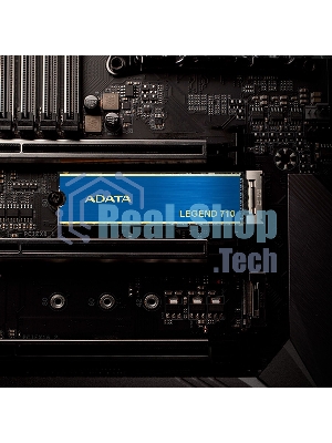 Накопитель SSD ADATA LEGEND 710, 512Gb, PCIe 3.0 x4, M.2 2280, NVMe, R/W 2400/1600, с радиатором