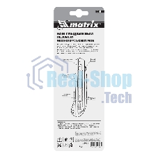 Нож Matrix, 25 мм, выдвижное лезвие, усиленная метал. направляющая, метал. обрезин. ручка