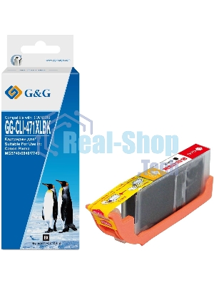 Картридж струйный G&G GG-CLI-471XLBK фото черный (10.8мл) для Canon TS5040/MG5740/MG6840/MG7740