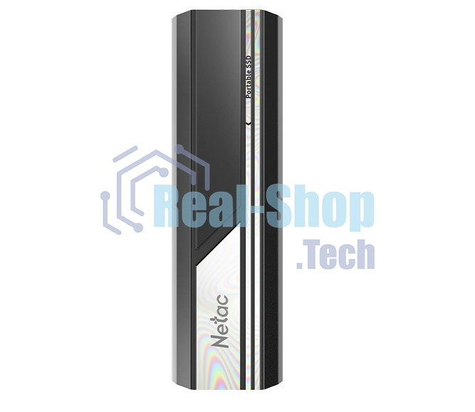Внешний SSD Netac ZX10, 500 Gb, USB 3.2 Gen 2 Type-C, R/W 1050/1050, черный