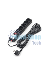 Сетевой фильтр Powercube SPG5-С3 3 м (5 розеток) черный (коробка)