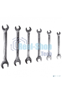 Набор ключей рожковых Rexant (8-19 мм), 6 шт., CrV, зеркальное хромирование