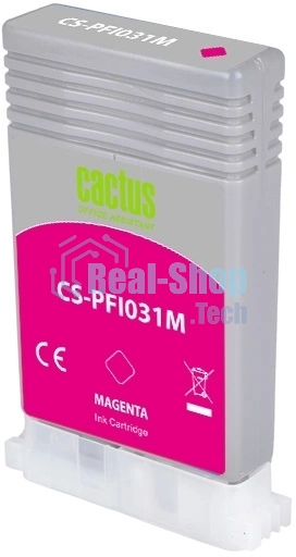 Картридж струйный Cactus CS-PFI031M PFI-031M пурпурный (55мл) для Canon imagePROGRAF TM-240/340