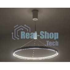 Подвесной светодиодный светильник Ambrella light FL5855 WH белый 40W 3000K/4200K/6400K D800*860 (без ПДУ)