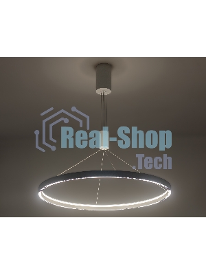 Подвесной светодиодный светильник Ambrella light FL5855 WH белый 40W 3000K/4200K/6400K D800*860 (без ПДУ)