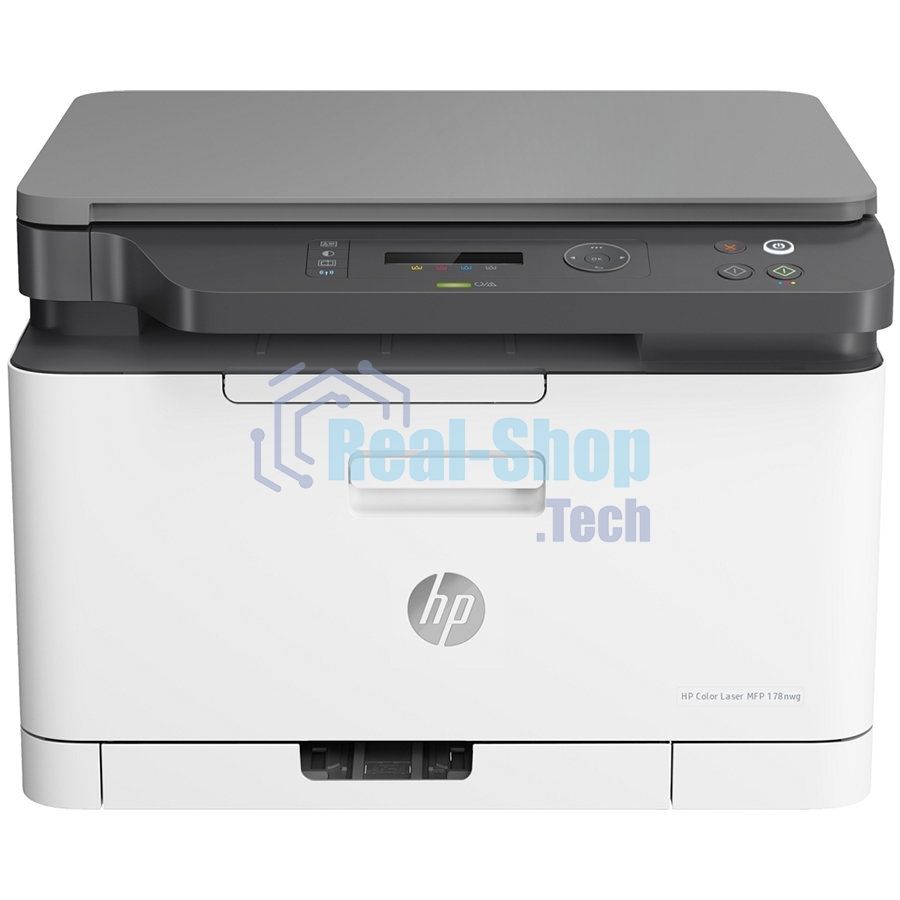 МФУ лазерное HP Color 178nw (4ZB96A), A4, цветной, печ. до 18 стр/мин. (ч/б) до 4 стр/мин. (цвет), 600 x 600 dpi, USB, RJ-45, Wi-Fi, Air Print, Mopria