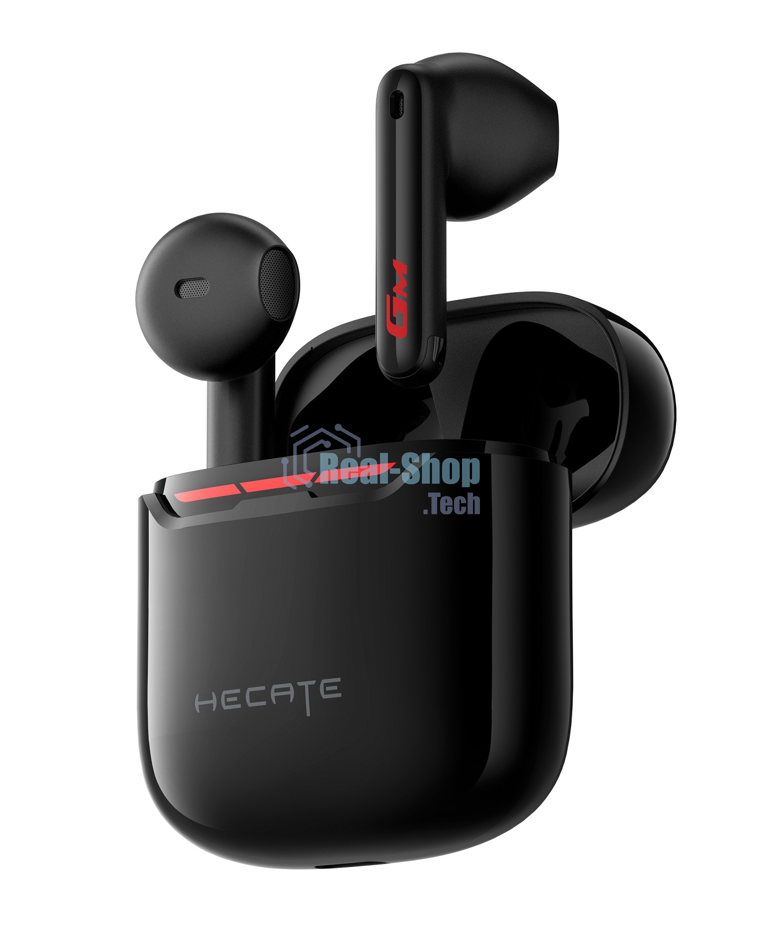 Наушники TWS Edifier Hecate GM3 Plus черный, вкладыши, Bluetooth, до 5.5 ч