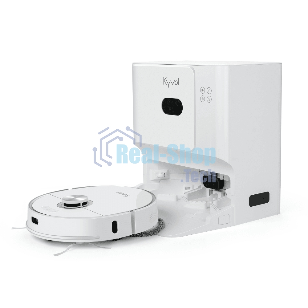 Робот-пылесос Kyvol S60 White, 40 Вт, 5200 мАч Li-Ion, уборка сухая/влажная, пылесборник контейнер 0.35 л