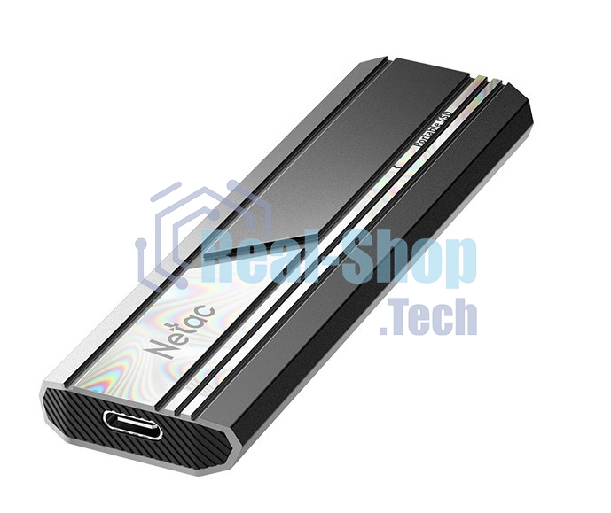 Внешний SSD Netac ZX10, 1TB, USB 3.2 Gen 2 Type-C, R/W 1050/1050, черный