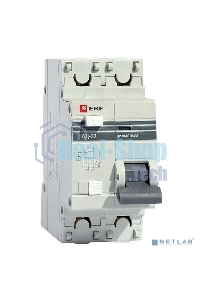 Выключатель автоматический дифференциального тока EKF DA32-32-30-pro АД-32 1P+N 32А/30мА (хар. C, AC, электронный, защита 270В) 4,5кА EKF PROxima
