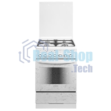 Плита комбинированная Gefest 5302-03 0052 белый, конфорок 4 шт, духовка 55 л, 50 см x 85 см x 58.5 см