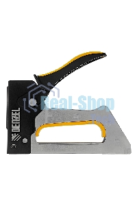 Степлер металлический Denzel скобы в комплекте, 2К рукоятка, тип 53, 6-10 мм