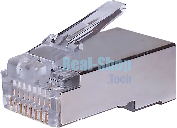 Коннектор Suprlan 10-0231-1, FTP cat.5e RJ45, 10шт, прозрачный