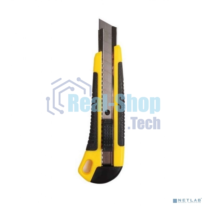 Нож с сегментированным лезвием Rexant 18 мм, корпус ABS пластик обрезиненный