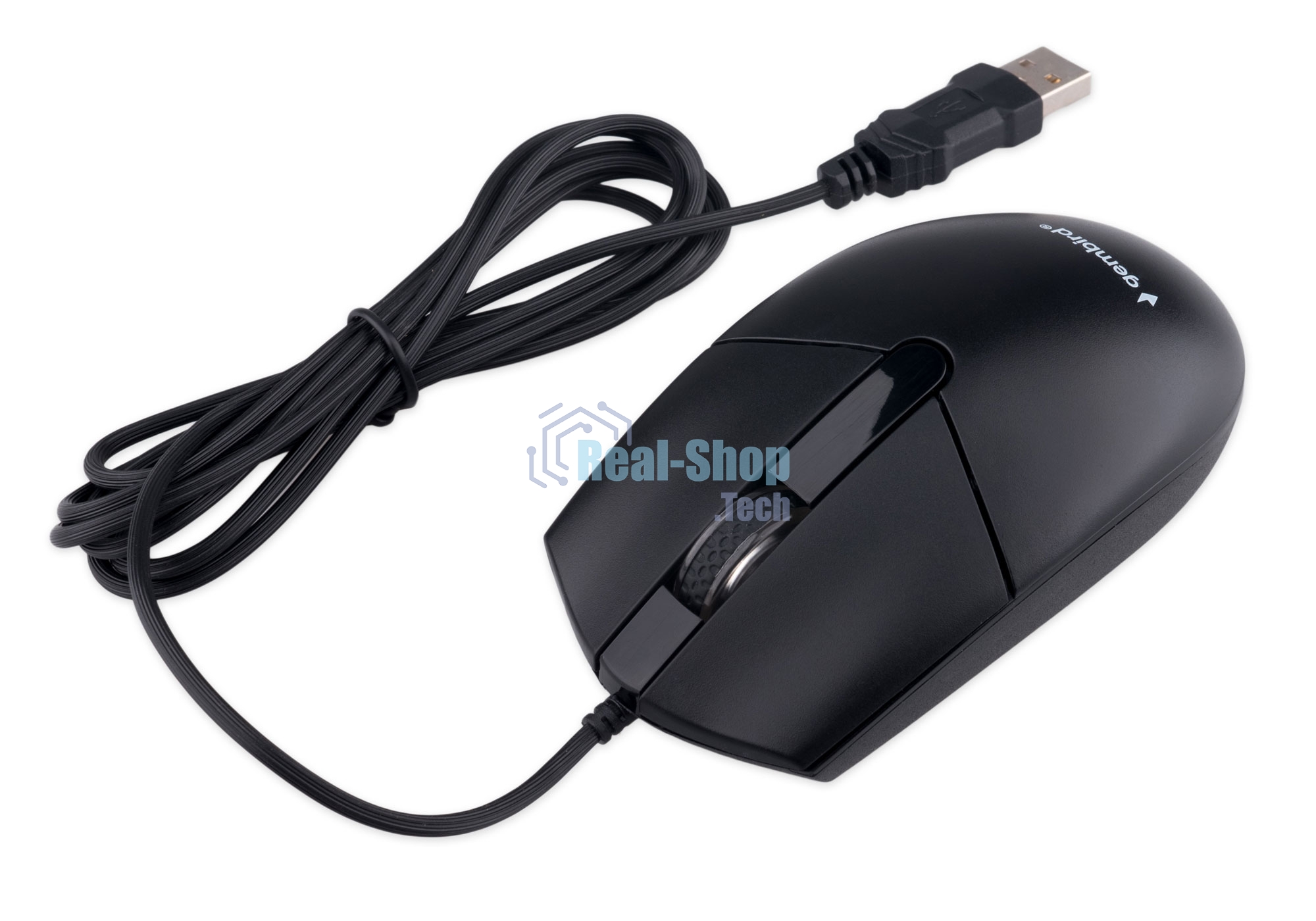 Комплект клавиатура+мышь Gembird KBS-9050L проводной, USB, 1000 DPI, чёрный