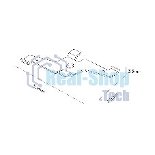Крепление GL1995 BK черный 50*20*5