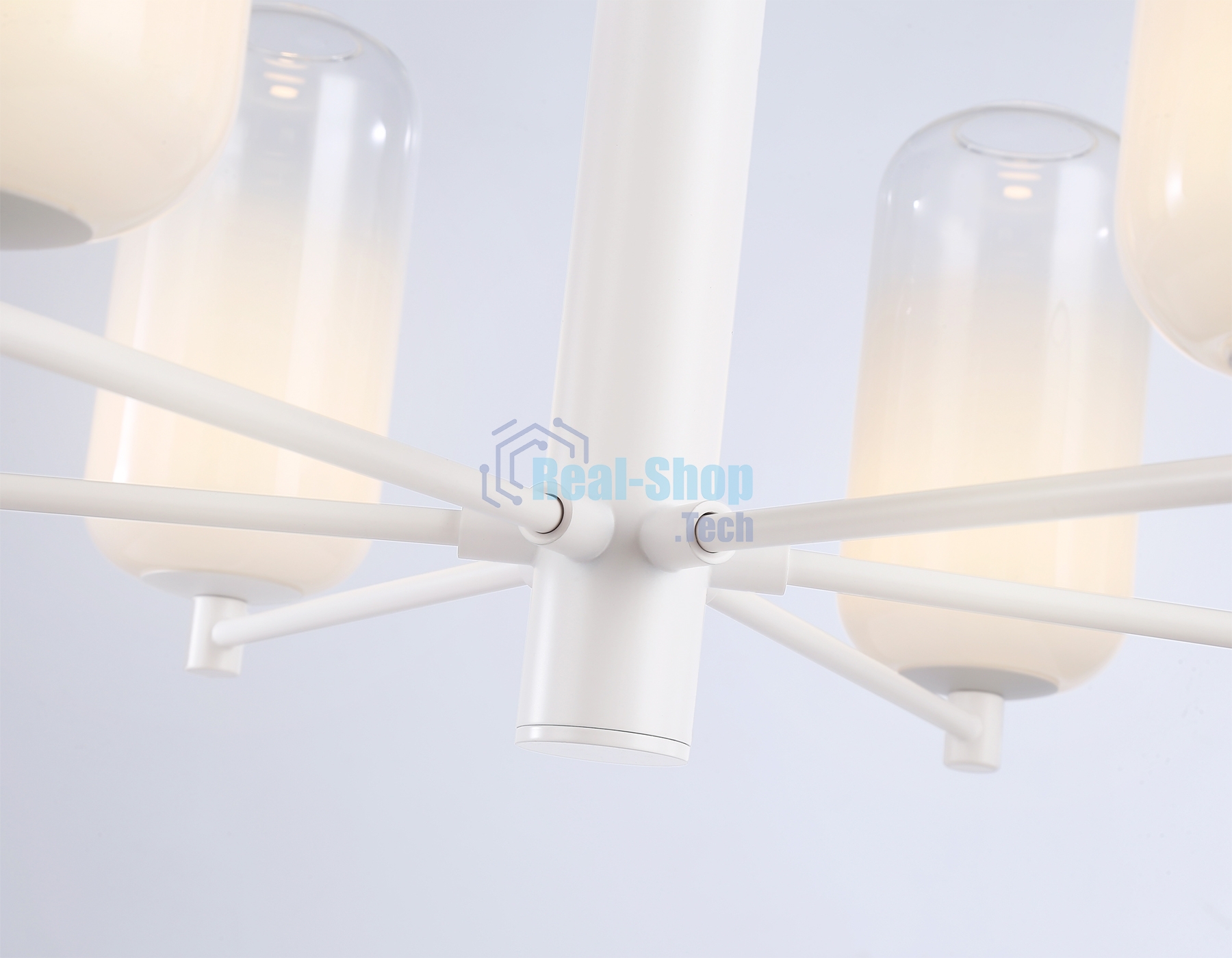 Подвесной светодиодный светильник Ambrella light LH11107/6 WH/FR белый/белый матовый 24W 3000K D630*280