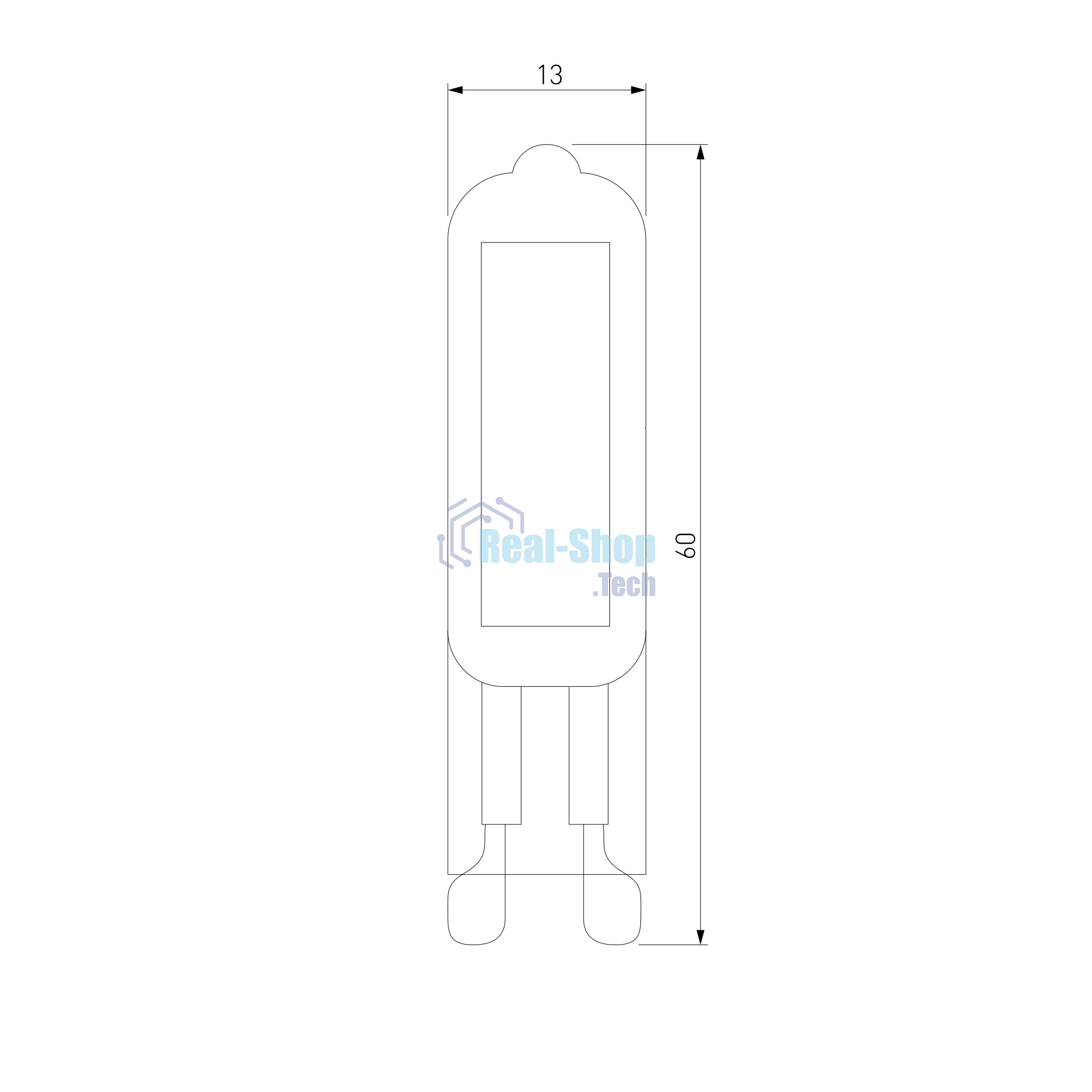 BLG915 / Светодиодная лампа G9 LED 5W 220V 4200K