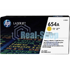 Тонер Картридж HP 654A CF332A желтый для HP CLJ Ent M651n/M651dn/M651xh/M680dn/M680f (15000 стр.)