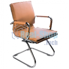 Кресло компьютерное Бюрократ CH-993-Low-V/Camel светло-коричневый, низкая спинка, искусственная кожа