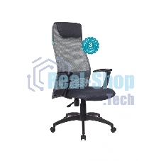 Кресло руководителя Бюрократ KB-8N/DG/TW-12 серый TW-04 TW-12 сетка