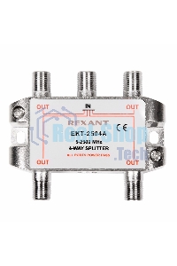 Делитель ТВ Rexant х 4 под F разъем 5-2500 МГц 