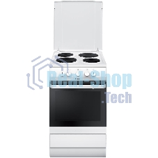 Плита электрическая Hansa FCEW53000 белый, конфорок 4 шт, духовка 68 л, 50 см x 85 см x 60 см