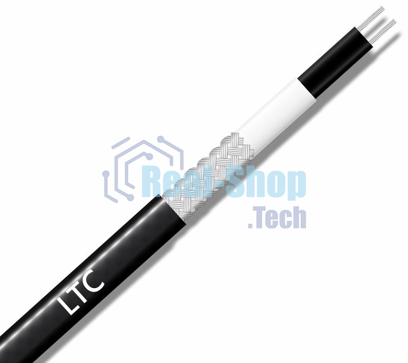 Кабель нагрев. саморег. 16Вт/м с экраном 220В (термопласт) EXTHERM LTC16-2CR