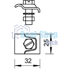 Держатель проволоки d8-10мм гор. оцинк. 324 S-FT OBO 5326303
