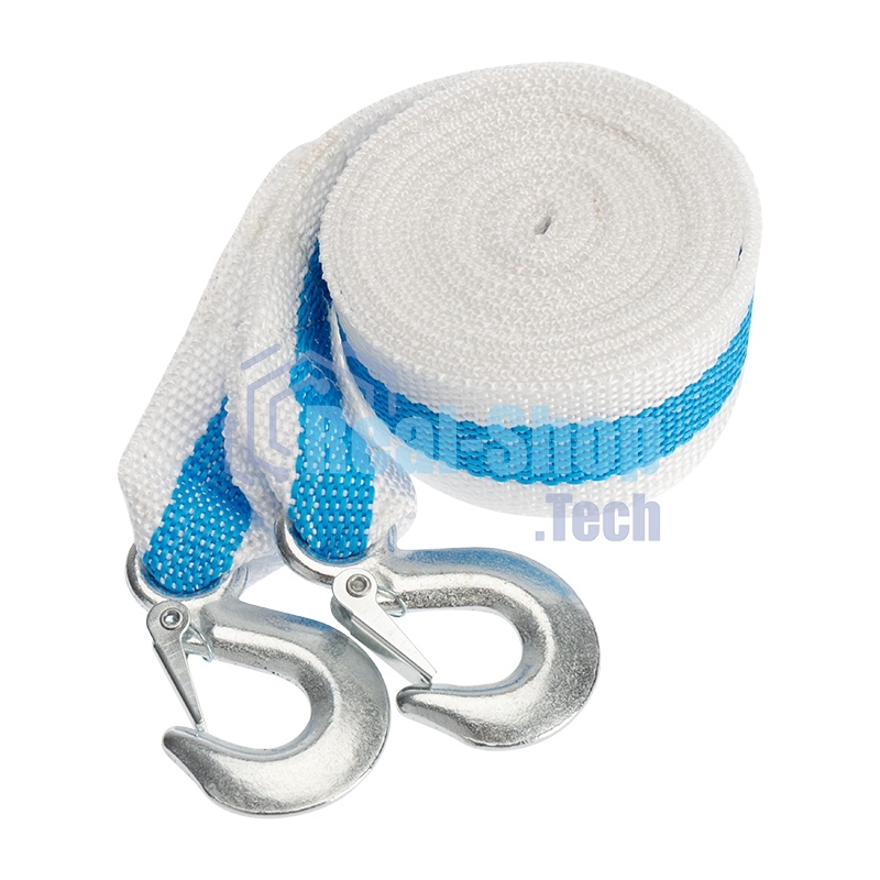 Трос буксировочный Rexant 7 т, 5 м, с двумя крюками, в чехле