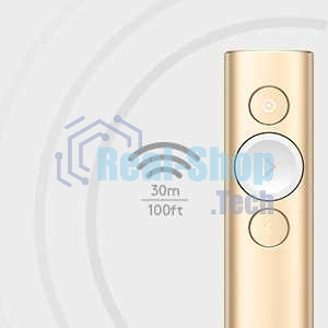 Презентер беспроводной Logitech Spotlight золотистый, радиоканал, USB, кнопки - 3