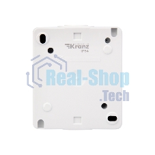Розетка одноместная Kranz INDUSTRIAL IP54 с заземлением, о/у, белая