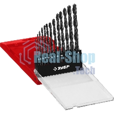 Набор сверл по металлу ЗУБР МАСТЕР 13шт(1.5-6.5мм), сталь Р6М5, класс В