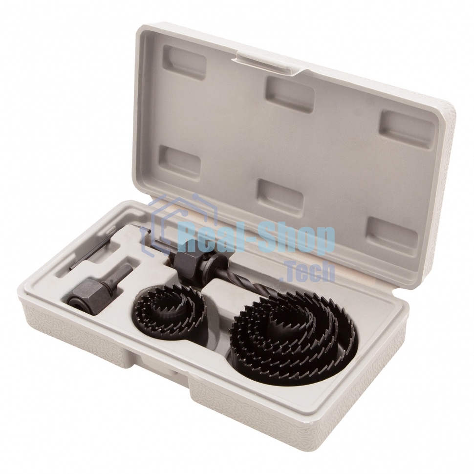 Набор кольцевых пил Matrix по дереву, 19-64 мм 11 предм