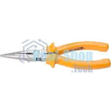 Длинногубцы Sparta Classic, 180 мм, прямые шлифованные, пластмассовые рукоятки