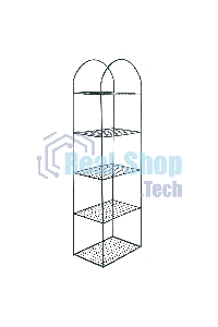 Парник для рассады Palisad 5 уровней, с чехлом, 195х60х40 см
