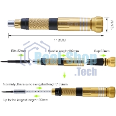 Отвертка со сменными насадками Best BST-8927A