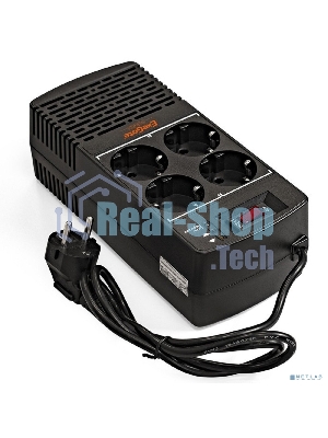 Стабилизатор ExeGate Power AD5000-800 (800VA/400W, диапазон 150...280В, 4 евророзетки)