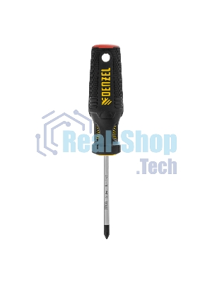 Отвертка Denzel PH1х75 мм, S2, 3к рукоятка